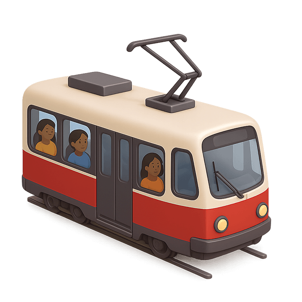 Ilustrace tramvaje